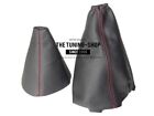 For Renault Megane MK3 2008-15 Gear & Handbrake Gaiter Leather Red Stitching