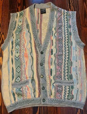 100% Cashmere COOGI Classic Australia Authentic Knit Sweater Vest Tag Size L - Image 1 of 4