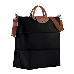 *NEW* LONGCHAMP LE PLIAGE EXPANDABLE TRAVEL BAG - BLACK - Bild 1 von 13