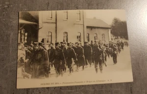PARÍS GUERRE DE 1914-PRISIONEROS FRAN&BELGES CARTA POSTAL ANTIGUA SIN CIRCULAR - Imagen 1 de 2