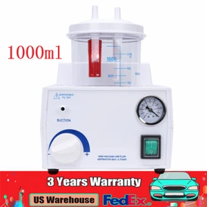 Portable Dental Suction Machine Oral Emergency Vacuum Phlegm Suction Unit New US - Picture 1 of 22