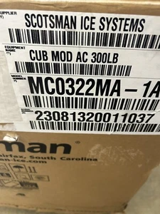 Scotsman MC0322MA-1 Full Cube Ice Maker, 356 lbs/Day, Air Cooled .Has Blimishes - Picture 1 of 6