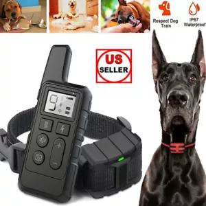 2700 FT Remote Dog Shock Training Collar Rechargeable Waterproof LCD Pet Trainer - Picture 1 of 12