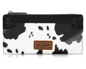 Wrangler Cow Print Bifold Wallet Women's Wallets,Card Cases & Money Organizers - Picture 1 of 6