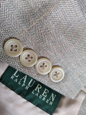 Blazer xadrez Ralph Lauren rosa marrom 48R LINHO DE LÃ DE SEDA JAQUETA CASACO ESPORTIVO EM EXCELENTE ESTADO USADO - Imagem 1 de 4