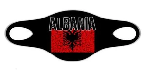 Albania Flag Face Mask Protective Washable Reusable Unisex Breathable Printed - Picture 1 of 1