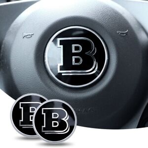 Smart 453 Brabus Aluminiowy emblemat Naklejka Logo 58 mm na kierownicy naklejka