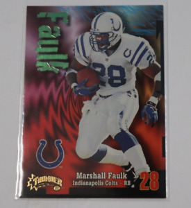 1998 SkyBox Thunder Football Card #165 Marshall Faulk