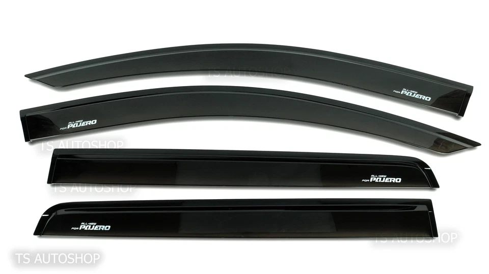 4DR WIND SHIELD AIR RAIN WEATHER GUARDS FIT MITSUBISHI PAJERO MONTERO SPORT 2016 Foto 1 de 4