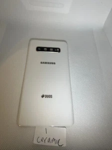 Fits Samsung Galaxy S10+ G975 Battery Cover Battery Back White Ceramic 1 - Zdjęcie 1 z 1