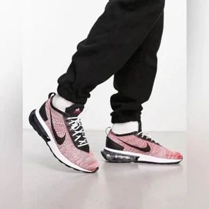 Mens Nike Air Max Flyknit Racer Running Sneakers Shoes FD2764-600 Red Size 8.5 - Picture 1 of 5