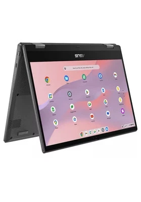 ASUS CM14 Flip 14" 2 in 1 Chromebook - MediaTek Kompanio 520, 128 GB eMMC, Grey - Image 1 of 4