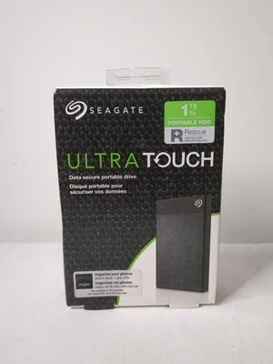 Seagate Backup Plus Ultra Touch 1TB USB 3.0 Portable HD, Black (STHH1000400-RC) - Image 1 of 4
