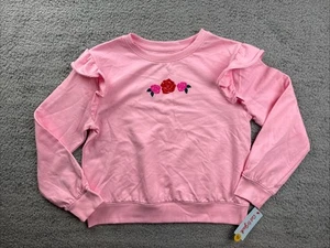 Cat & Jack Girl's Size XL (14) French Terry Pullover Sweatshirt Pink - Picture 1 of 6