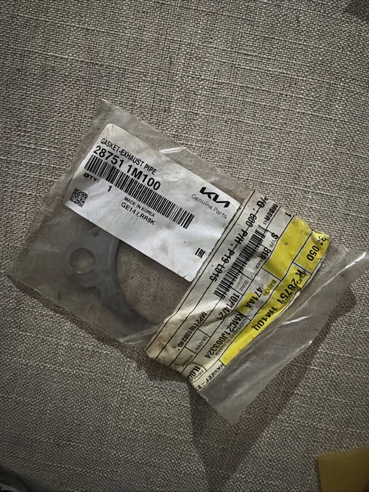 起亚原始设备制造商 10-25 Forte Koup 排气部件-前管垫片 287511M100 — 第 1/1 张图片