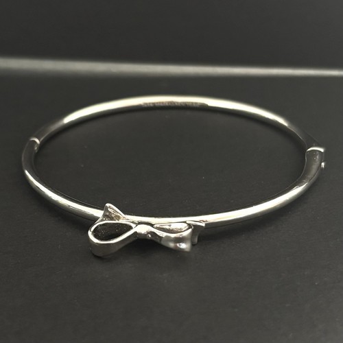 Bracciale Kate Spade Love Notes Mini Fiocco Cerniera Tono Argento