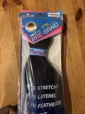 Congelación de cabello pre trenzado azul 54 pulgadas, ligero Foto 1 de 4