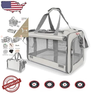 Waschbare Haustiertrage für Katzen & kleine Hunde, gemütliche 20 Pfund Reisekiste - Bild 1 von 10