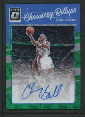 2023-24 CHAUNCEY BILLUPS AUTO PANINI DONRUSS OPTIC CHOICE GREEN AUTOGRAPHS - Image 1 of 2