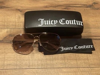 Juicy Couture JU589/S 000M2 Rose Gold Pilot Sunglasses 59mm with Case & Cloth - Image 1 of 4
