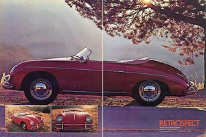 Gran revista 1974 2 páginas foto del Porsche 356A Speedster 1957 de Chuck Cooper - Imagen 1 de 1