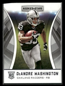 Panini Rookies & Stars #175 2016 DeAndre Washington Oakland Raiders novato - Imagen 1 de 2