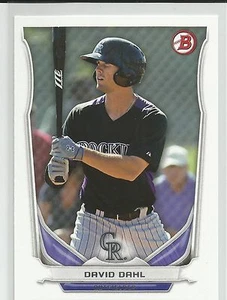 David Dahl Colorado 2014 Bowman Draft Top Prospect - Imagen 1 de 2