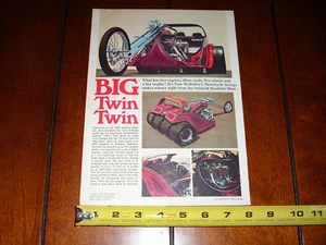BIG TWIN TOM McMULLEN TRIKE ORIGINAL 1969 ARTICLE - Picture 1 of 2