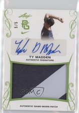 2017 Leaf Perfect Game National Showcase Green /5 Ty Madden #PA-TM1 Patch Auto