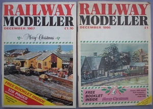 RAILWAY MODELLER MAGAZINE x 2 December 1986 and December 1987 Rail Trains Locos - Picture 1 of 1