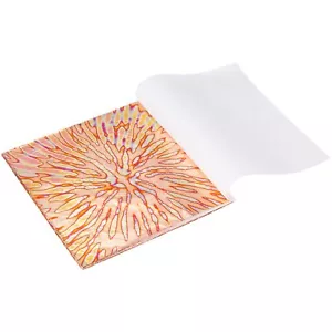 50PCS 5.5"x5.5" Gold Foil Sheets Dark Goldenrod Imitation Leaf for Crafts - Picture 1 of 6
