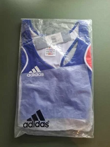 BNWT ADIDAS Blue / Red Crop Top UK Size 16 #17 READ DESCRIPTION - Picture 1 of 5