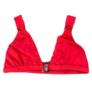 Venus BIKINI SWIM TOP SIZE 10 BRIGHT PINK Gold Ring - Picture 1 of 3