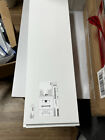 1 IKEA REGAL BODEN BURHULT SIBBHULT WANDREGAL + 2 HALTERUNG WEISS NEU 59 x 20 cm
