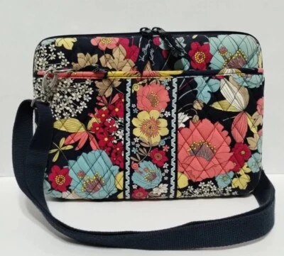 Vera Bradley Laptop Tablet Bolso Estuche Floral Happy Snails Retirado 2011 Foto 1 de 4