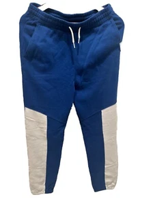 Abercrombie Kids Colorblock Easy-Fit Sweatpants Joggers, Size: 15/16, Blue - Picture 1 of 3