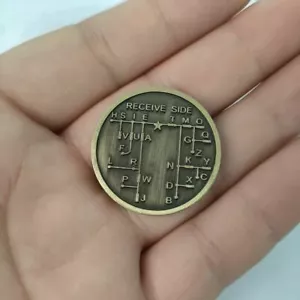 Key CW training coin Morse code training coin Novice amateur radio - Zdjęcie 1 z 3