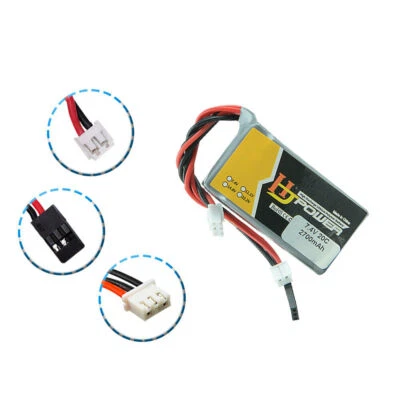 1pcs Lipo Battery 7.4V 2700mah 20C with Futaba JR Plug for LRP VTEC Oil RC Truck - Image 1 of 4