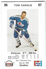 1986-87 Fredericton Express (AHL) Tom Karalis