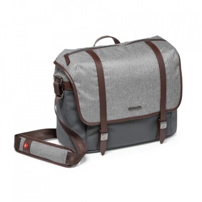 Manfrotto MB LF-WN-MM camera messenger bag for DSLR Lifestyle Windsor M, grey - Image 1 of 4