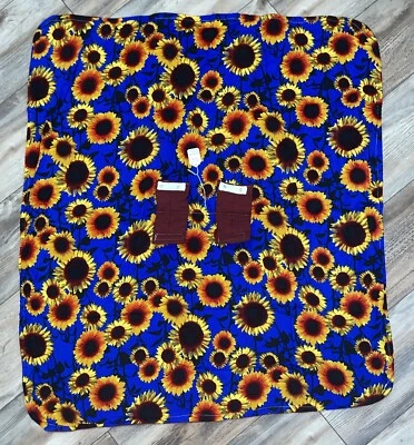 **Cubierta de toldo para asiento de coche infantil hecho a mano floral azul girasol Foto 1 de 4