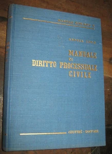 MANUALE DI DIRITTO PROCESSUALE CIVILE di ANDREA LUGO - Picture 1 of 1