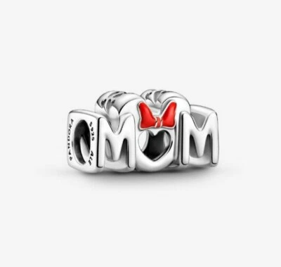 "PANDORA" CHARM DISNEY "MOM"❤️  ARGENTO NUOVISSIMO  originale  CONFEZIONE REGALO - Immagine 1 di 2