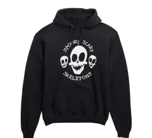 Philco Kids' Black Spooky Scary Skeleton Hoodie Size S Halloween - Picture 1 of 3