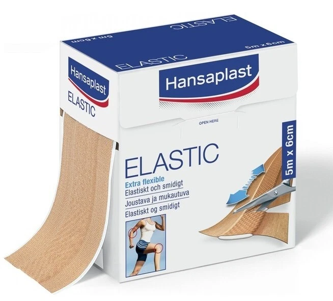 BEIERSDORF Hansaplast Elastic Pflaster 6 cmx5 m 1 ST