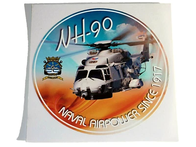 MILITARY AIRSHOW AUFKLEBER STICKER NH-90 NAVAL AIRPOWER 1917 RNAF DUTCH AIRFORCE - Bild 1 von 3