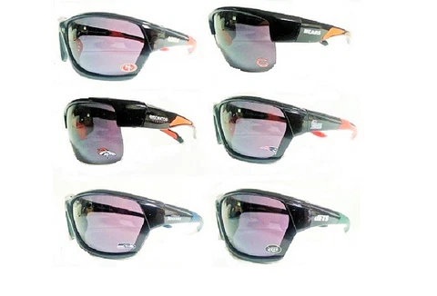 NFL Football Polarized Sport Wrap Team Sunglasses with Storage Pouch Licensed Cover