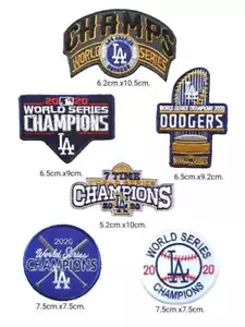 LA Dodgers 2020 World Series MLB logo 6pcs for patch on,sewing on - Picture 1 of 1
