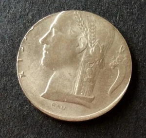 Belgique - Très Rare 5 Francs  197(6?))  FR  fautée frappée sur flan de 1 Franc - Imagen 1 de 2