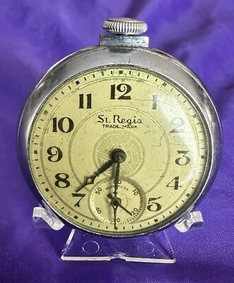 Reloj Bolsillo E. Ingraham Company St. Regis Vientos Y Funciona WA-11 Foto 1 de 4
